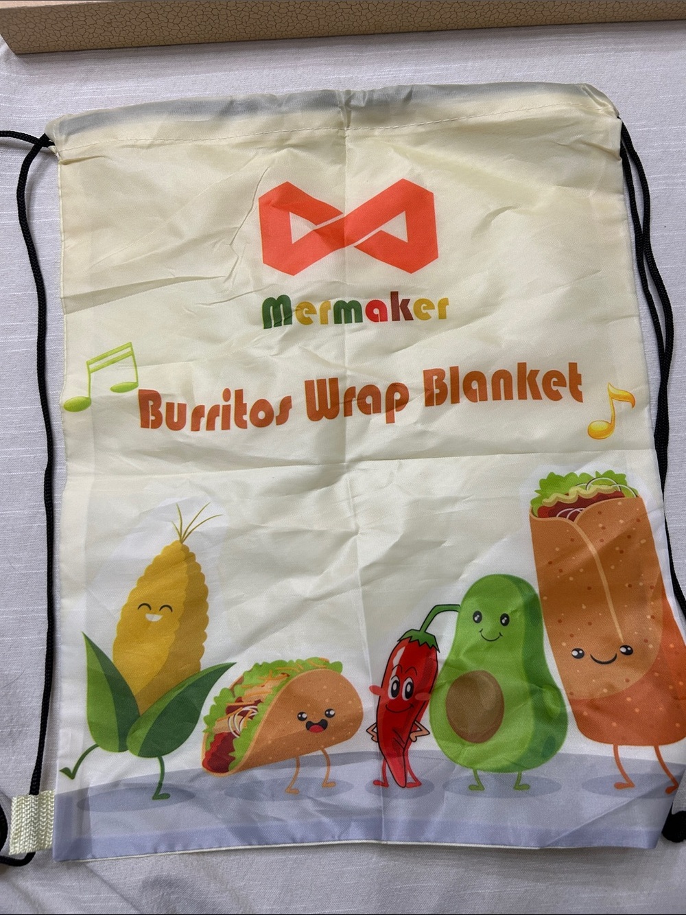 burrito drawstring sack